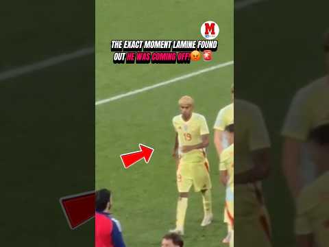 LAMINE YAMAL EXPLODES AFTER BEING SUBBED OFF LamineYamal Spain NationsLeague UEFA