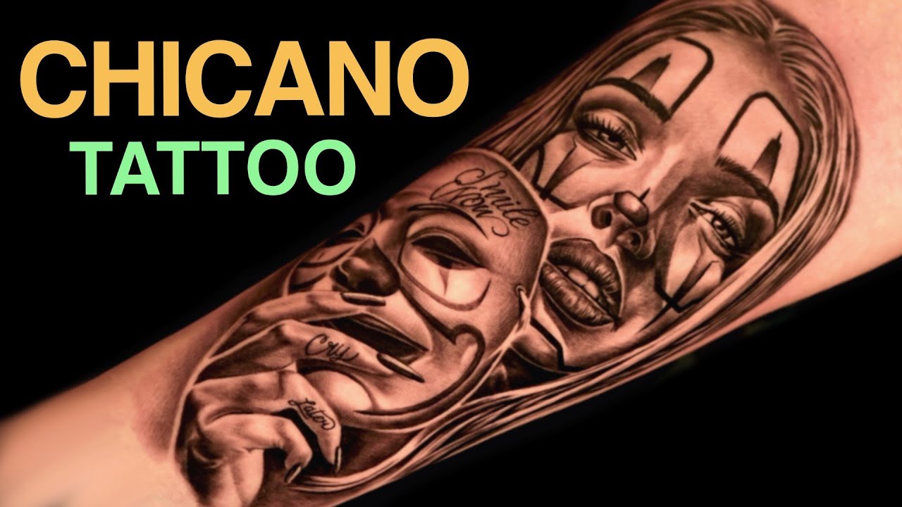 Tattoo timelapse- chicano payasa tattoo