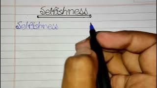 Selfishness//English Paragraph/Essay Writing For Students.. 🧖🧖‍♂️🧖‍♀️