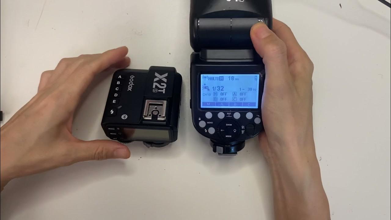 Godox V1 flash light pairing with Godox X2T trigger YouTube