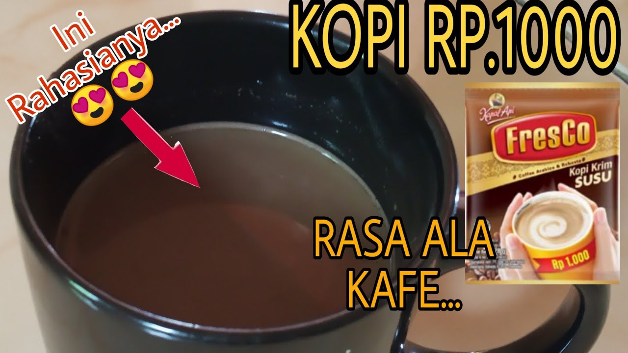 Cara membuat kopi ala KAFE modal cuma seribu 