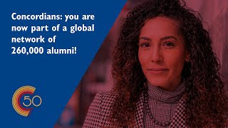 ‘Concordians: you are now part of a global network of 260,000 alumni!’