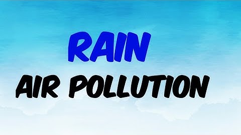 RAIN | AIR POLLUTION |CLASS 9 SCIENCE |CBSE |CHAPTER 14  PART 3