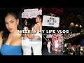 Week in my life vlog balancing it all our new podcast launch party pilates  more