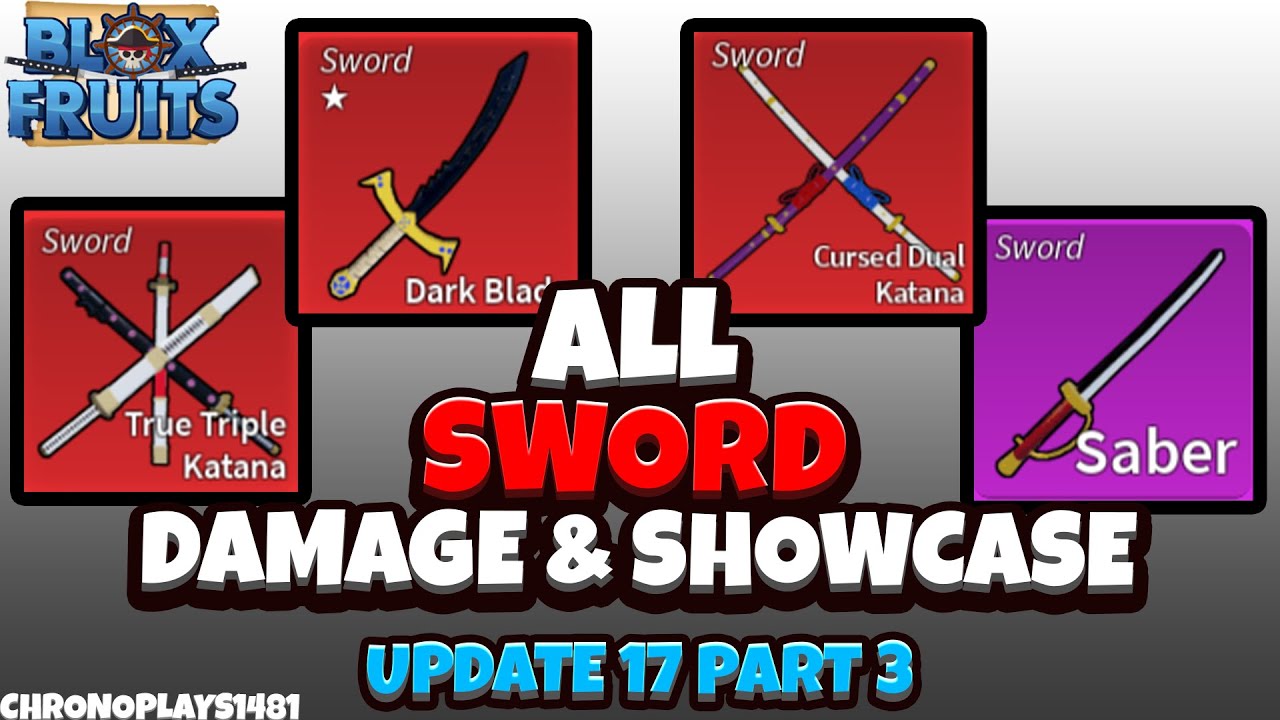 All Sword Damage and Showcase (Max Stats)