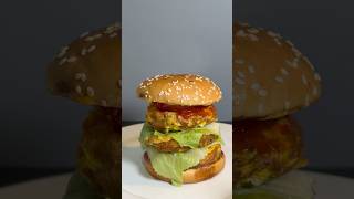 Triple Eggs Burger ? #burger #food #youtubeshorts #egg