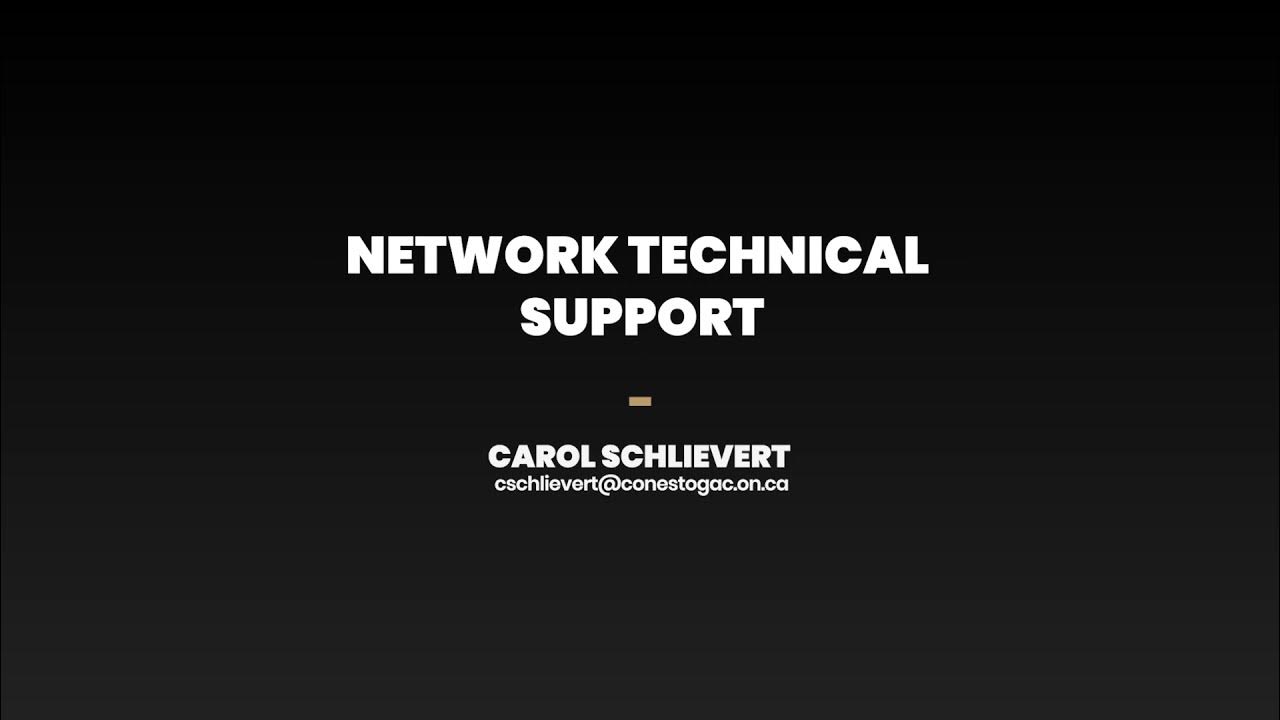 Network Technical Support (1470) YouTube