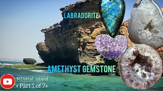 Travel to the island of amethyst gemstones and labradorite minerals - YouTube