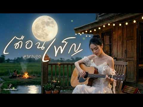 เดือนเพ็ญ - คาราบาว (Cover by Viyu) | Acoustic Version (คิดถึงบ้าน...ฝากใจไปกับแสงจันทร์ ✨)