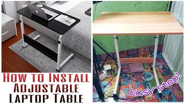 HOW TO INSTALL ADJUSTABLE LAPTOP TABLE | EASY STEP👍
