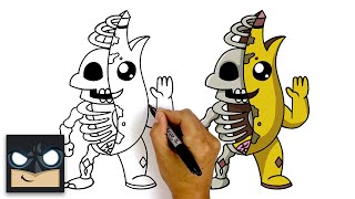 how to draw peely bone fortnite skin