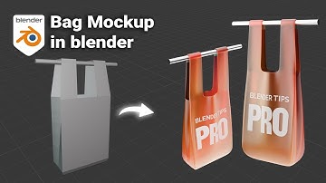 How to Create a Realistic Bag Shop in Blender #blendertutorial