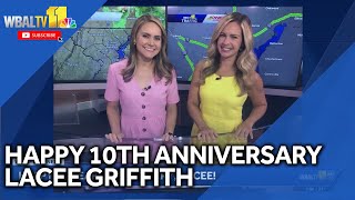Lacee Griffith celebrates her 10th anniversary with WBAL-TV 11 News