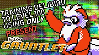 423 - Training a Delibird to Level 100 Using Present (Glitched Move in G/S) Only! Lv. 100 Gauntlet!