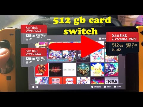 BEST Memory Card For Nintendo Switch - 512 gb Sandisk card - How To Transfer Switch Data - Install