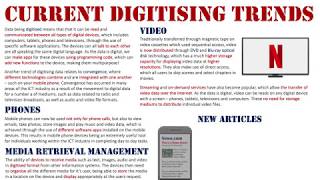 Current Digitising Trends