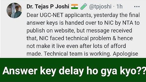 UGC NET june 2023 | answer key delay due to technical issues| envirocademy