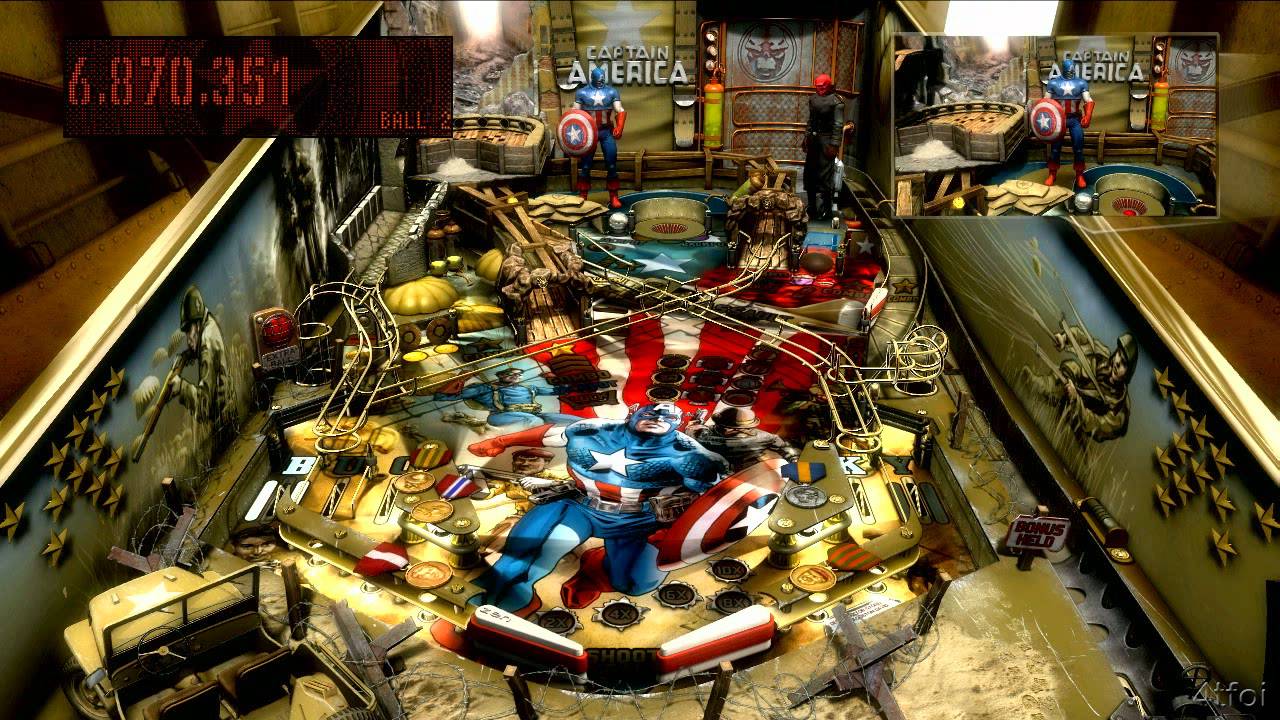 Pinball FX2 Marvel Pinball Captain America Table YouTube