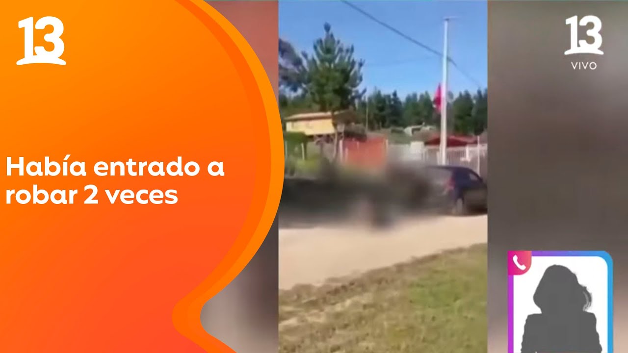 ¡Lo pillaron infraganti! Amarran y arrastran con auto a ladrón de casa en Laguna Verde | Tu Día