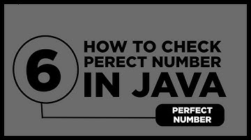 How to check Perfect number in java