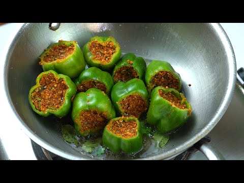 ऐसे भरवां शिमला मिर्च बनाओगे तो उंगलियां चाटते रह जाओगे/ bharwa shimla mirch/stuffed capsicum recipe