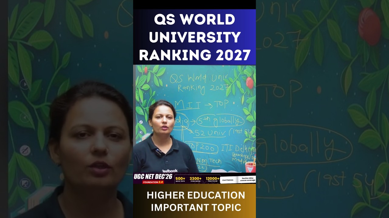 UGC NET PAPER 1 | QS World University Ranking 2027 | Priti Ma'am #ytshorts #ugcnet #paper1 #exam