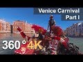 360°, Italy, Venice Carnival. Part I. 4К video