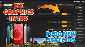 🔥HOW TO FIX GRAPHICS IN IOS IN PUBG NEW STATE | FIX BLURRY GRAPHICS IN PUBG NEW STATE IOS