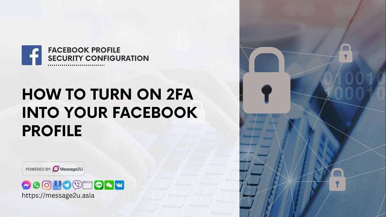 How to turn on 2FA function into your facebook profile for security ...