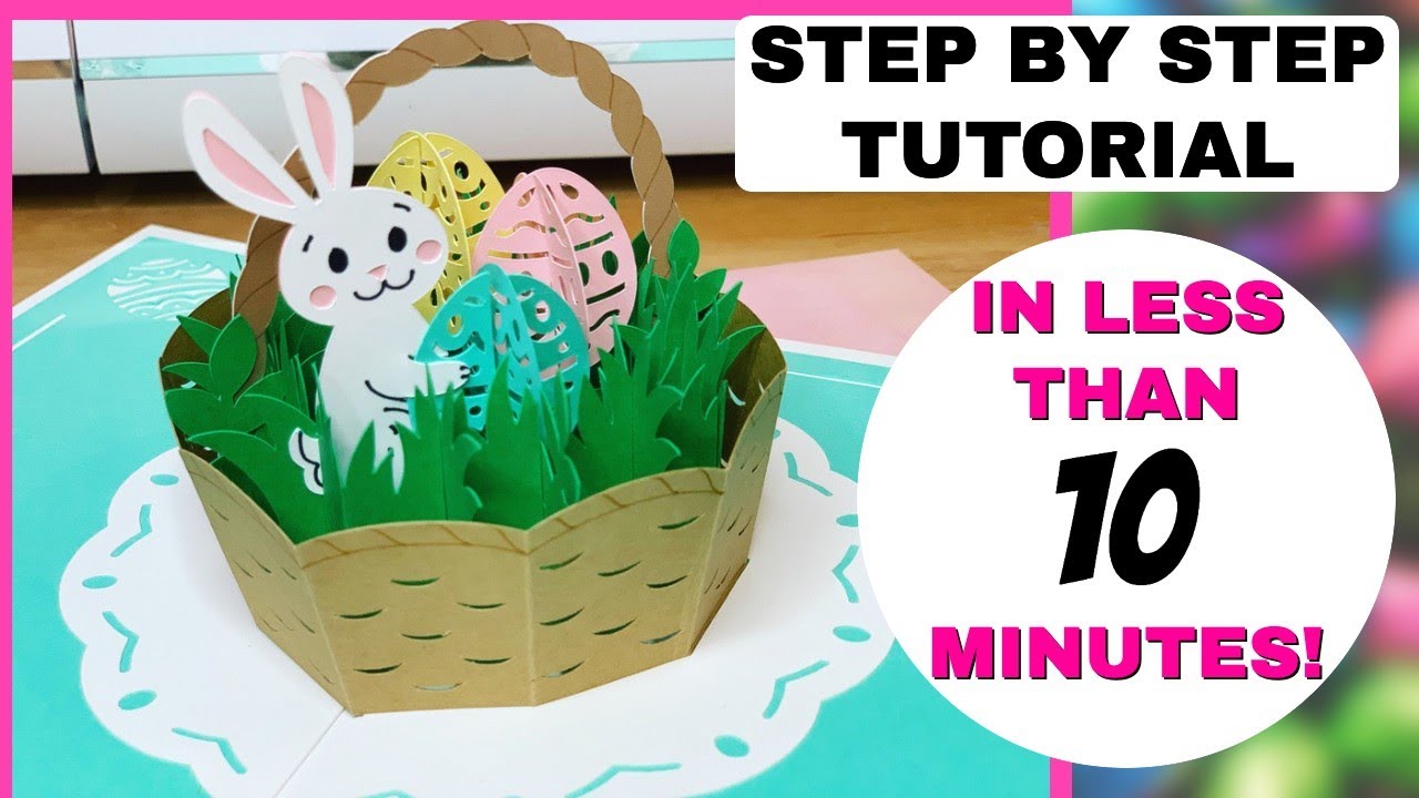 How To Create A Magical Pop Up Easter Card Step By Step - YouTube