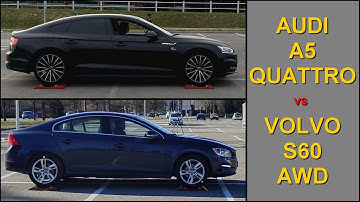TORSEN vs HALDEX - SLIP TEST - Audi A5 Quattro vs Volvo S60 AWD - @4x4.tests.on.rollers
