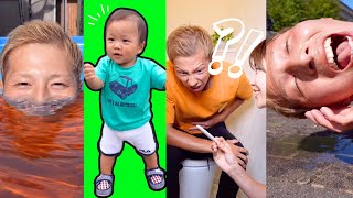 【Funny Dad🕺🎉】 Yoshipapa's funny video🥳🥳🥳#longvideo#よしパパ#baby #dad#checkitout 👍#happening💥