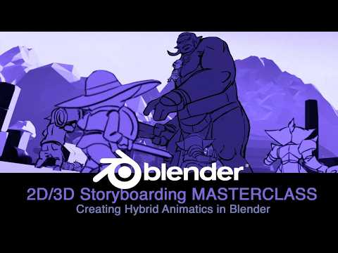 2D/3D Storyboarding MASTERCLASS - Creating Animatics in BLENDER — product preview