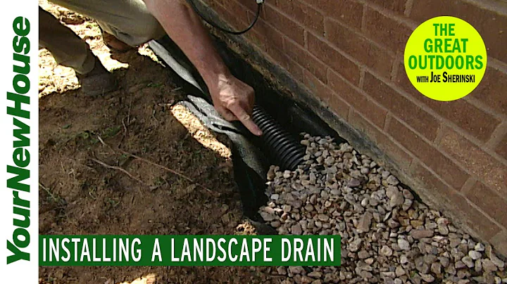 Keep Water OUT of Your House: Installing a Landscape Drain - The Great Outdoors