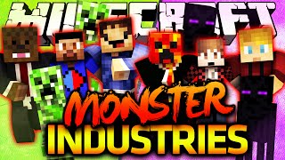 HARDCORE MODE!  Minecraft MONSTER INDUSTRIES with The Pack