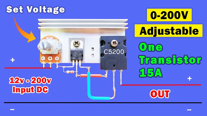 Simple Adjustable DC voltage power supply, Voltage regulator DIY