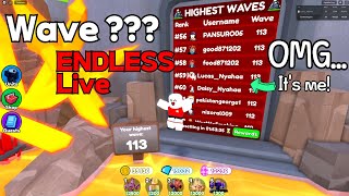 EnderBlox LIVE - Wanna beat wave 123 and Some Giveaways in Toilet Tower Defense Endless