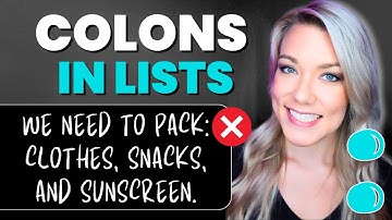 Colons in Lists: How to Use Colons to Introduce Lists | English Punctuation Lesson