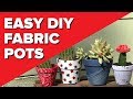 DIY Fabric Covered Pots | Easy Decoupage Crafts That Make Cool Homemade Gift Ideas