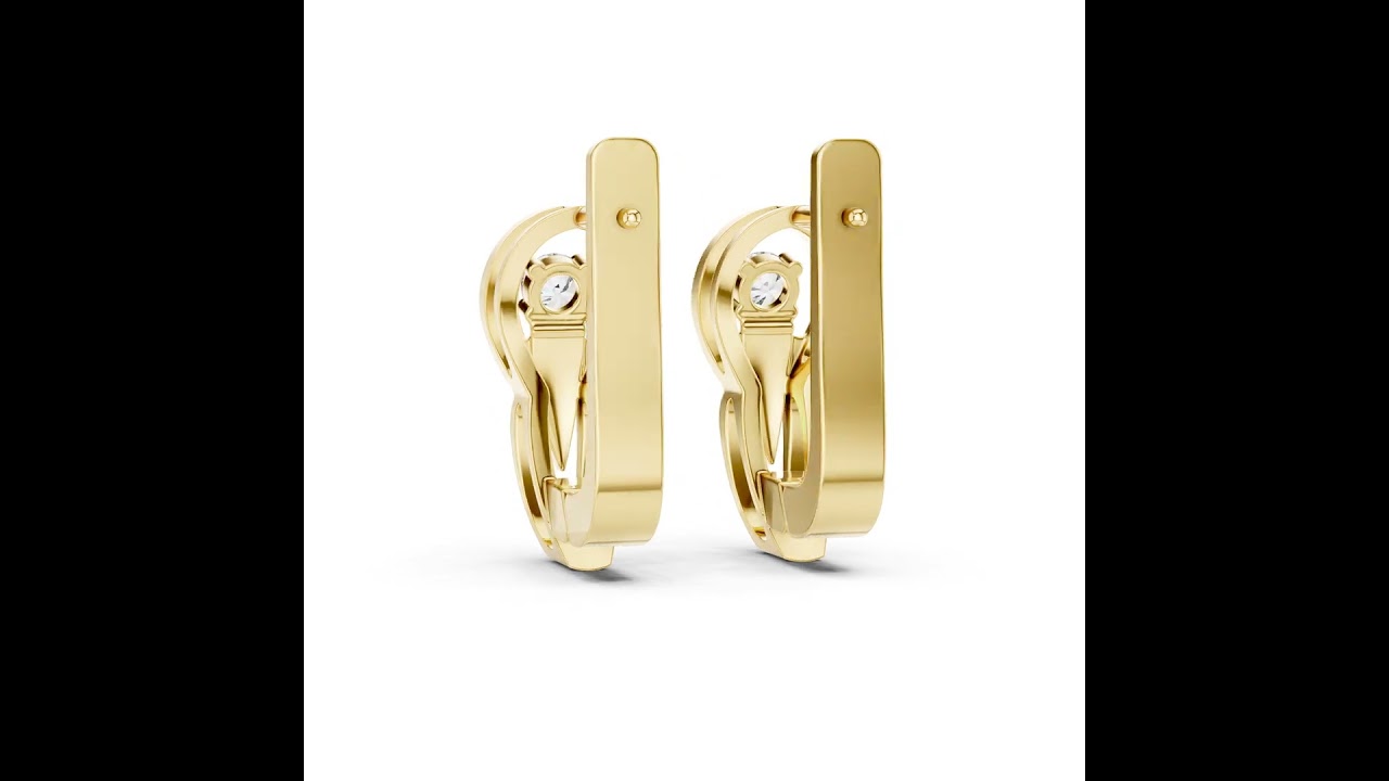 Lab Grown Diamond Hoops Earrings