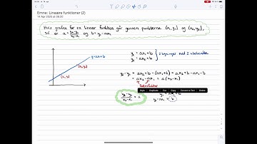 Matematik C-niveau Eksamen: Lineær funktioner: To-punkts-formlerne (MatematikC.dk)