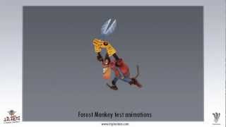 Forest Monkey Test Animations