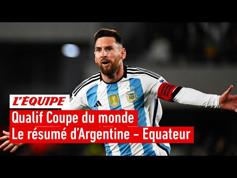 Qualif Amsud - Un superbe coup franc de Messi offre la victoire à l'Argentine sur l'Equateur