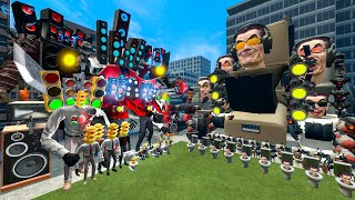 NEW UPGRADED GMAN SKIBIDI TOILET ARMY VS UPGRADED TITAN SPEAKERMAN ARMY AND OTHERS In Garry's Mod!