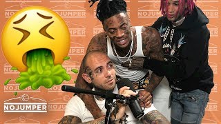 Boonk shows up WASTED to No Jumper, almost pukes on Adam22 Boonk shows up WASTED to No Jumper, almost pukes on Adam22