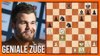 Geniale Schachzüge 1 || Magnus Carlsen zeigt die Kraft des Läuferpaares