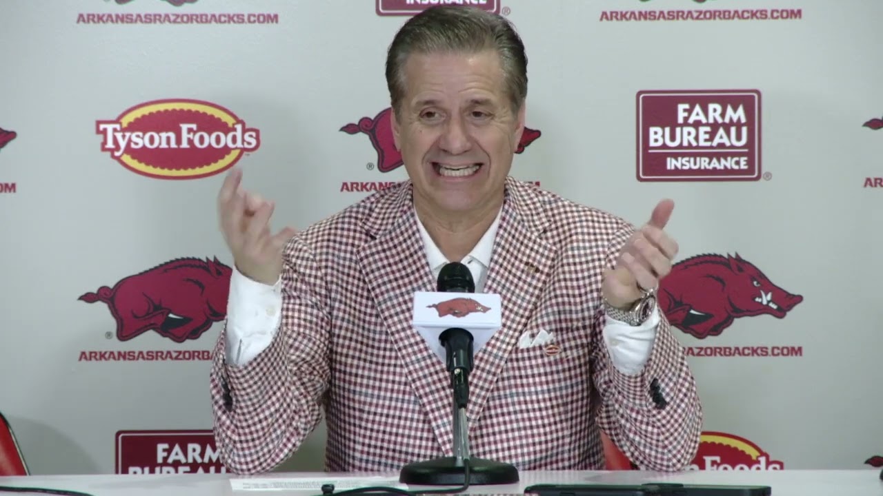 John Calipari on the Razorback 105-85 Win over Texas Part One