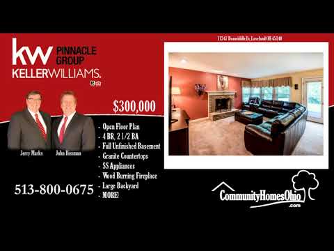 4 Bed 2.5 Bath Move in Ready Home for Sale 11347 Donwiddle Dr, Loveland, OH home video tour
