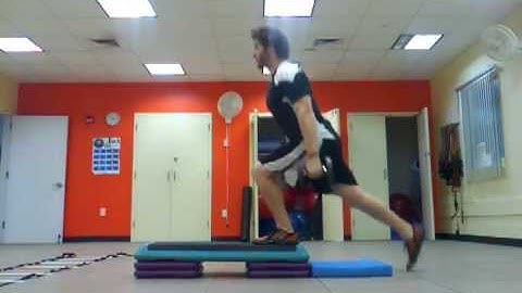 HG Deficit Reverse Lunge & Curl-to-Press Combo