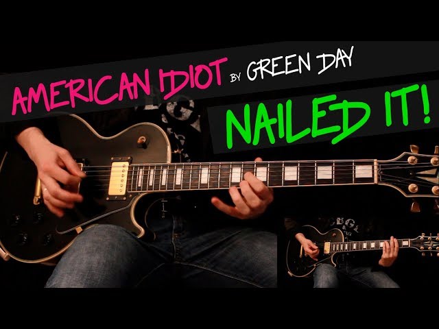 American Idiot - Green Day guitar cover by GV + chords class=